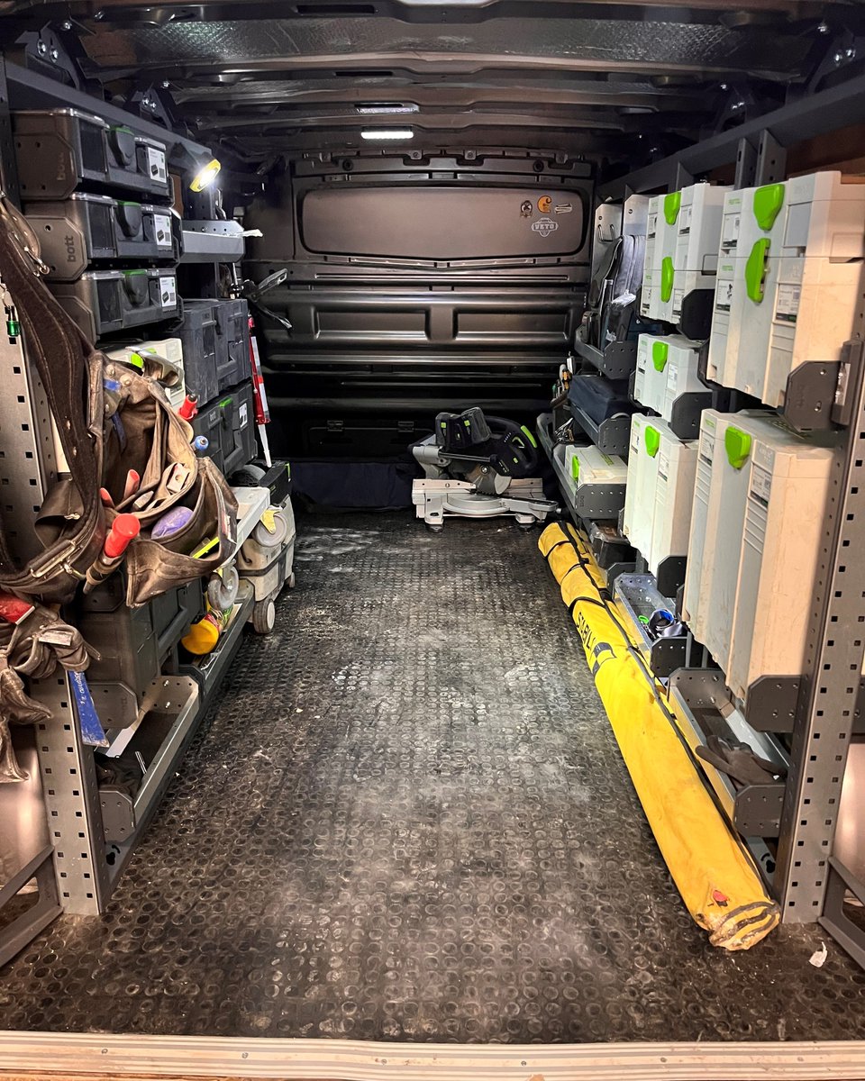 Winner winner...🐔🍗
What a set up from Dan who won <a href="/Festool_uk/">Festool UK</a>'s amazing prize giveaway!

#vanracking #racking #vanstorage #tools #festool #systainer3 #vangoals #onthetools #festooluk #festoolfan #powertools #carpentry #joinery #bottmodulo3 #selffit #bottsmartvan #worksmartbott