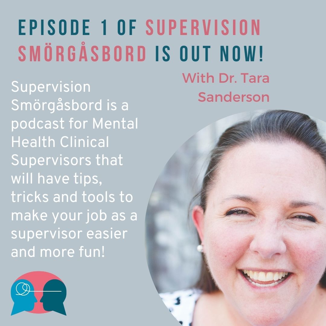 Did you catch my first episode of SUPERVISION SMORGASBORD yesterday?! I already am so excited to be getting into some good tips and tools on the next episode, #102 with Kayleigh Boysen-Quinata, LMFT! Listen wherever you get your podcasts and subscribe to never miss an episode!