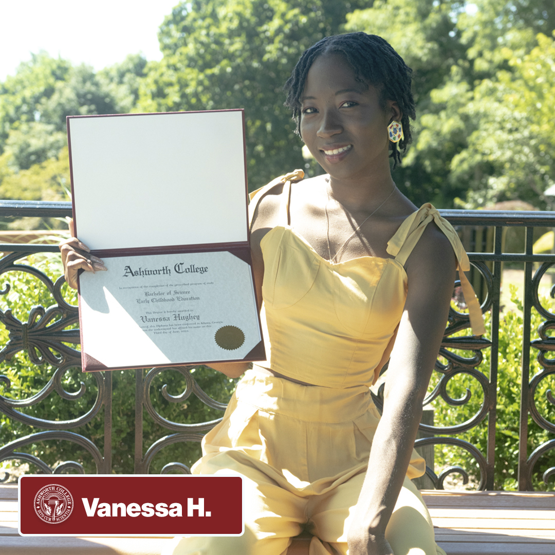 AshworthCollege's tweet photo. Vanessa is so proud to have earned her degree from Ashworth in June of 2022, and says that it means so much to both her and her family. Congratulations, Vanessa! #AWAchieve
Join Vanessa as part of the Ashworth Family by visiting us online today. https://t.co/vl6BkPmIOO https://t.co/BrlDwx40yu