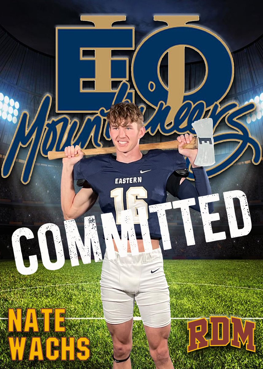 I’d like to announce my commitment to <a href="/EOU_football/">CC</a>! Mount up🟦🟨 <a href="/RedmondFB/">Redmond Football</a>