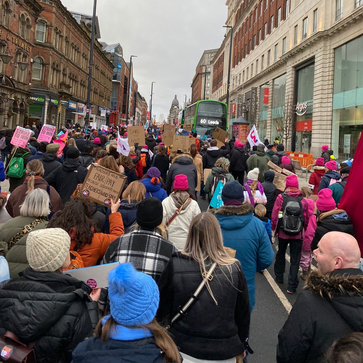 Dr Eleanor Warren (@elmwarren) on Twitter photo Huge march for the right to strike today in Leeds. All the TUs out in force and in solidarity with one another. #ucuRISING <a href="/ucu/">UCU</a> <a href="/NEUnion/">National Education Union</a> <a href="/UNISONinHE/">UNISON in Higher Education</a> <a href="/unitetheunion/">Unite the union: join a union</a> Huge march for the right to strike today in Leeds. All the TUs out in force and in solidarity with one another. #ucuRISING <a href="/ucu/">UCU</a> <a href="/NEUnion/">National Education Union</a> <a href="/UNISONinHE/">UNISON in Higher Education</a> <a href="/unitetheunion/">Unite the union: join a union</a>