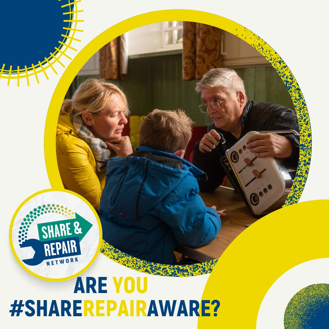 Put your knowledge to the test! Take the @circularcomscot Share and Repair Network #ShareRepairAware campaign quiz to see if you're knowledge is up to date.

Visit the campaign page to find out more... tinyurl.com/34h763da