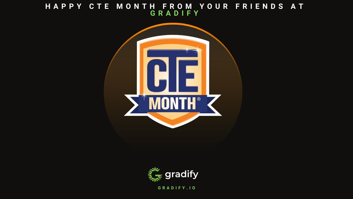 gradify_io's tweet photo. For the tireless service to our 👩🏽‍🎓, to finding real-world career experiences for our 🧑🏻‍🎓, Happy #CTEMonth to all of our #educators! https://t.co/6u6e6oL3xB