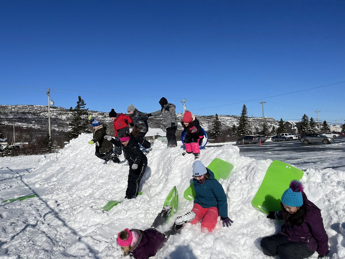 When you have a four hour delay and only a handful of kids come to school you combine them for some snow fun. Grade 4/5 had a blast <a href="/PersalvicE/">Persalvic School Complex</a>