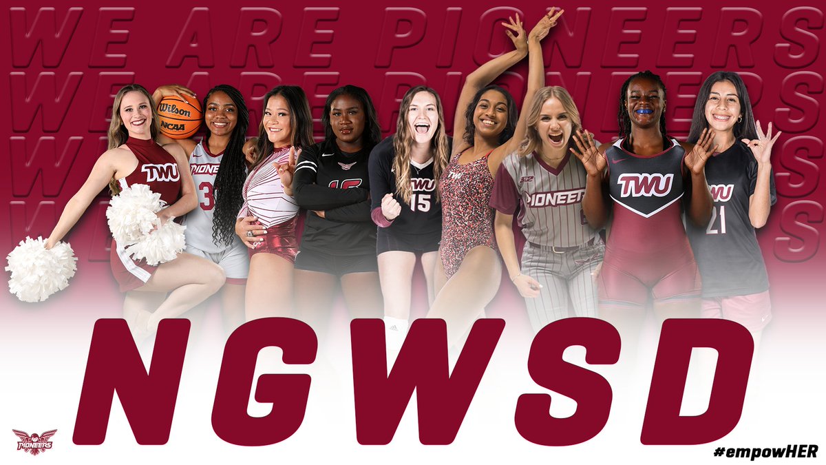 Happy National Girls and Women in Sports Day! 

At TWU, it is our mission to empower women through sports. Today and everyday, we celebrate our incredible athletes, coaches and administrators who utilize sports to embolden women! 

#EmpowerHer x #NGWSD2023