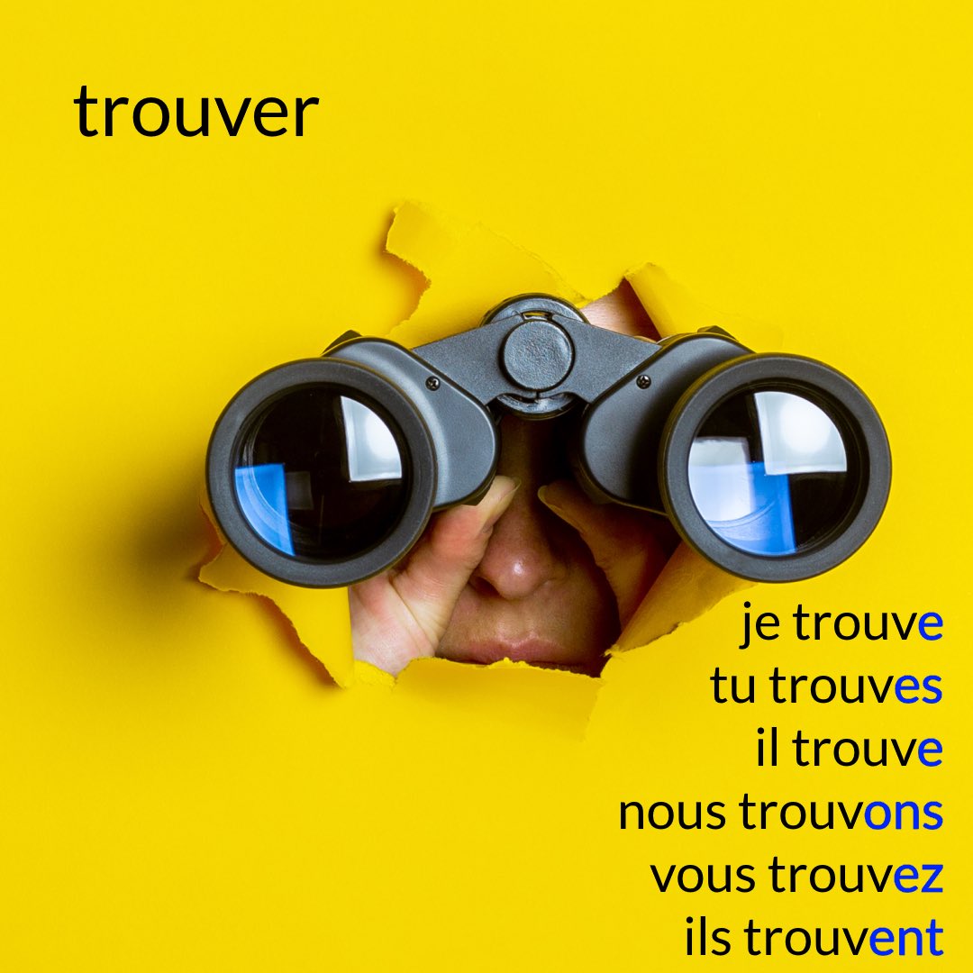 Le #verbe #trouver au présent