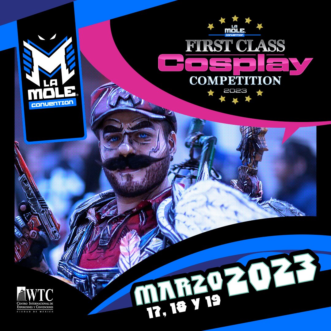 lamolemx's tweet photo. 🏆¿List@ para triunfar en nuestro concurso de #cosplay? Consulta las bases y toda la info de la #FirstClassCosplayCompetition en https://t.co/MoExTdRYQc y prepárate para poner a tope tu creatividad.
#LaMole2023 https://t.co/LUvai14D5l