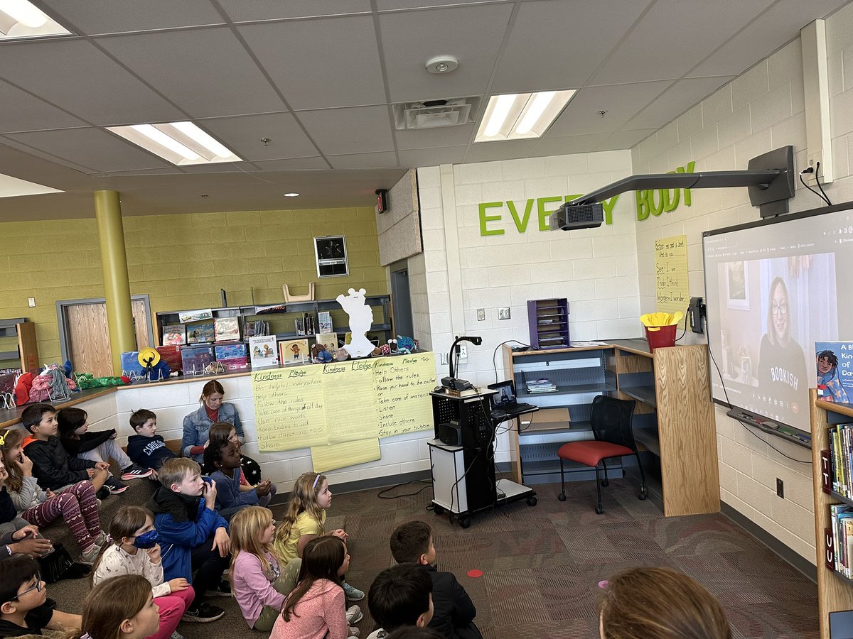 Yay thank you <a href="/katealbus/">katealbus</a> for joining one of our second grade classes for world read aloud day! They are so excited to read more of your book! #WRAD2023 <a href="/Clermont_ES/">Clermont Elementary School</a>