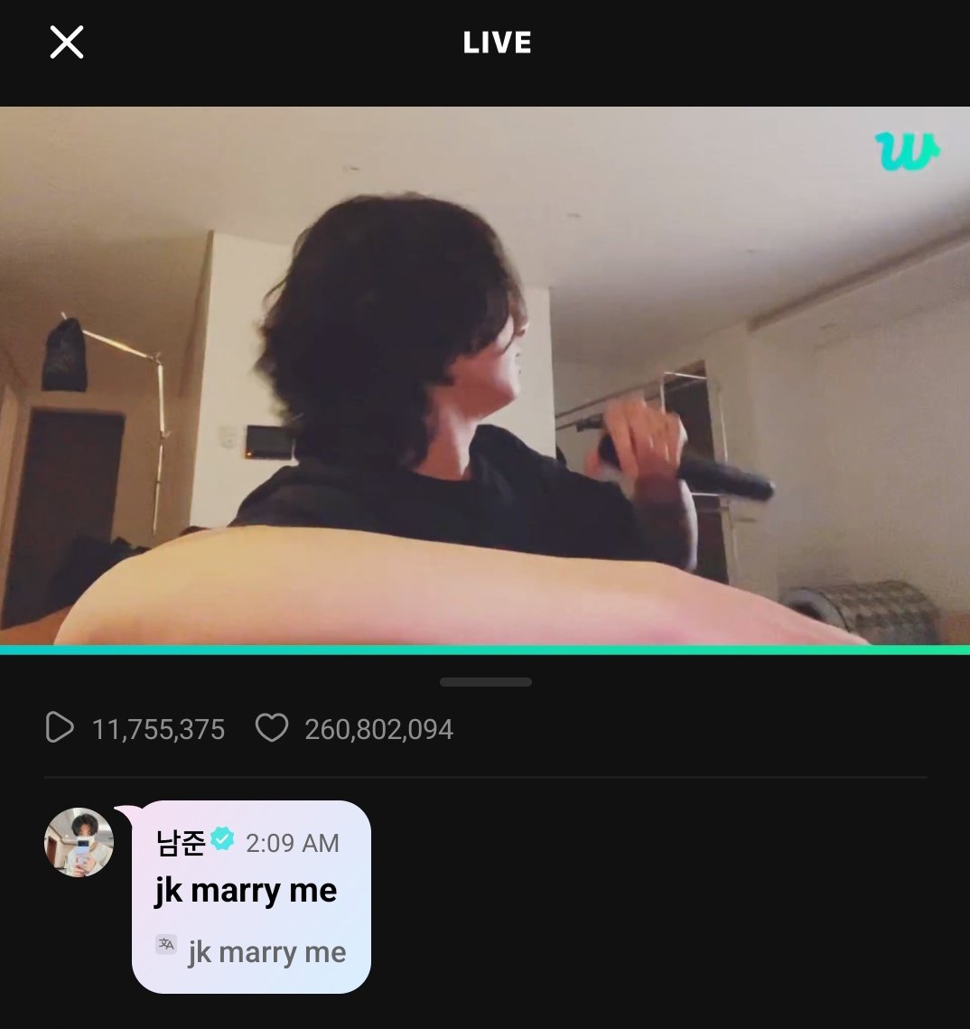 EVERYONE LOOK AT NAMJOONS COMMENT