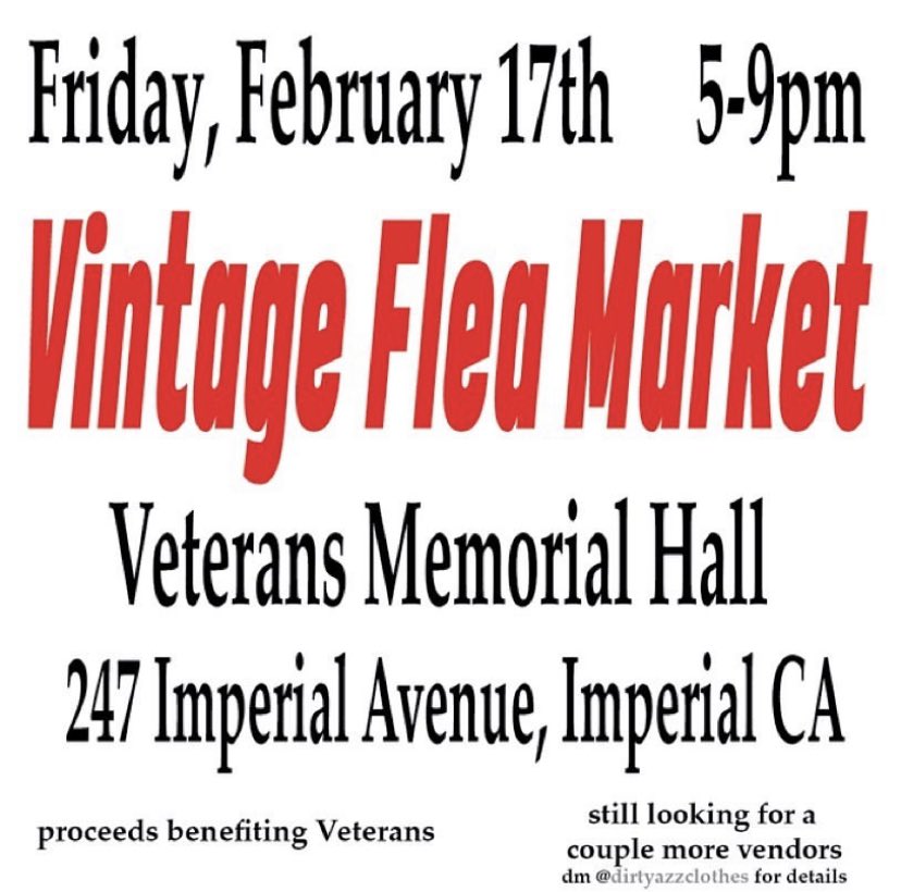 BigBadFernie's tweet photo. Any vendors in the valley, dm me or @hotspotjacob if interested! All vendors are welcome, all we’re asking is a $10 vendor fee which goes back to the veterans hall 🤞🏼 Would Love to have a diverse event, the homies and I will be supplying clothing all $5-$15 https://t.co/vVHQg3G9tC