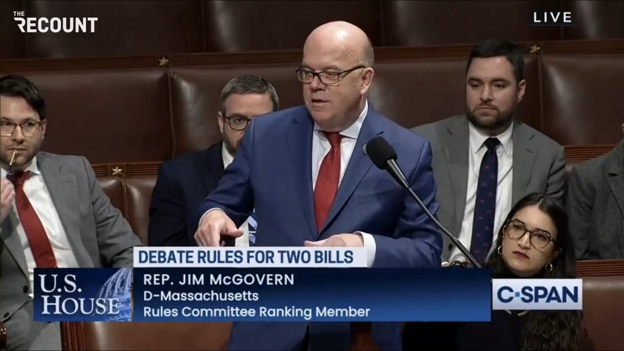 The Recount on Twitter "Rep. Jim McGovern (DMA) responds to House