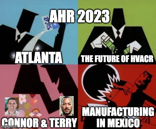What do these things have in common:

- The future of HVAC
- Atlanta
- SEACOMP
- Innovative technologies
- Hotel happy-hours
- Delta AIrlines Premium Economy
- Brilliant engineers
- Connor & @terryarbaugh 

We're headed to #AHR2023! Any cant-miss tech? Must see? Must do? #AHR