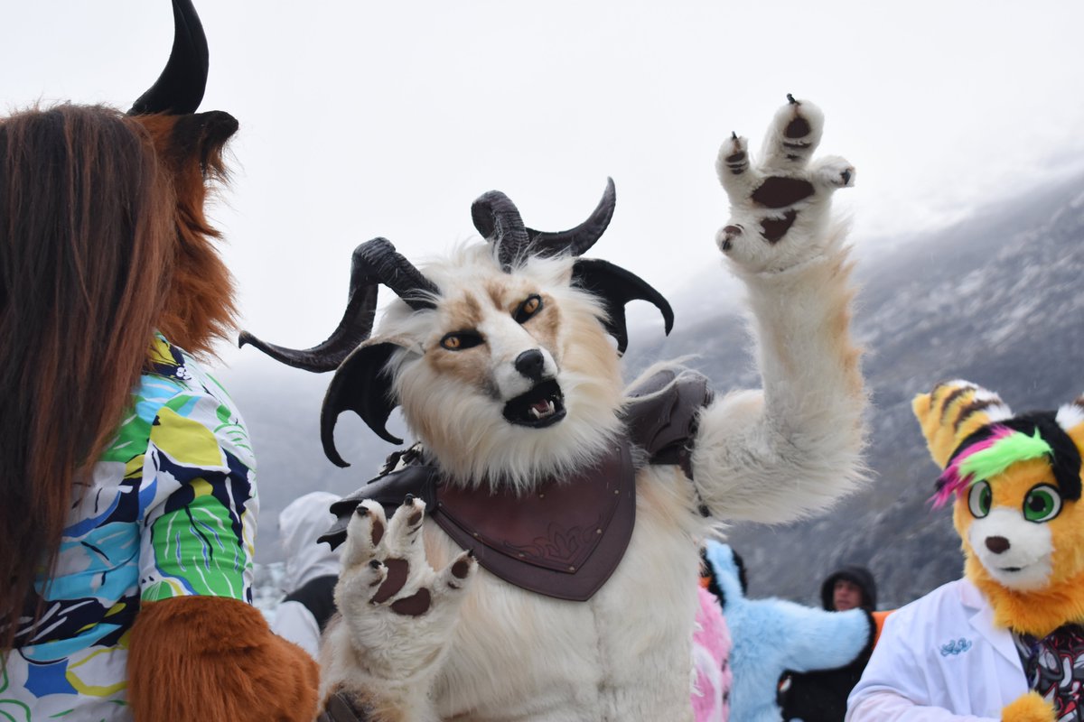 gyrhawk's tweet photo. Argentille, relating to @Shangfudog the joys of collecting evil souls on the Alaskan #FurryCruise !
๐ธ by @BanditTheBoxer
๐ฆ๐ฆ by @clckwrkcreature
#fursuit #furry #cruise #clockworkcreature #clockworkcreatures #furryfandom #realisticfursuit https://t.co/mJDYFy6bs3