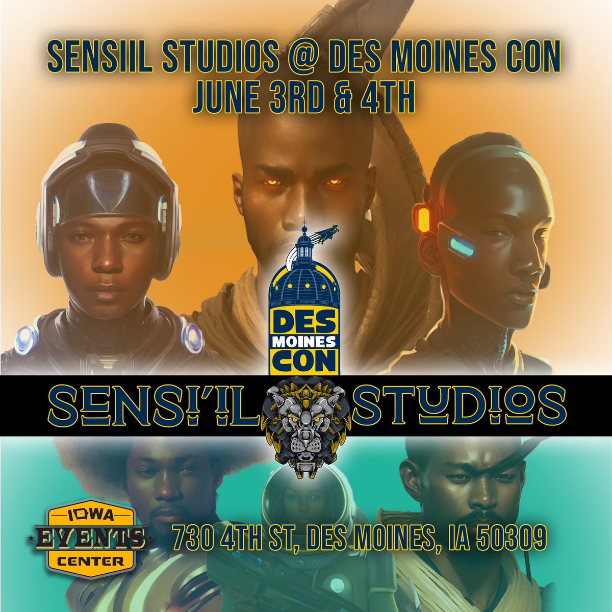 Just locked in a table at <a href="/DesMoinesCon/">Des Moines Con</a> for my comic company <a href="/SensiilStudios/">SENSIIL STUDIOS</a> 💪🏽 #blackhistorymonth2023