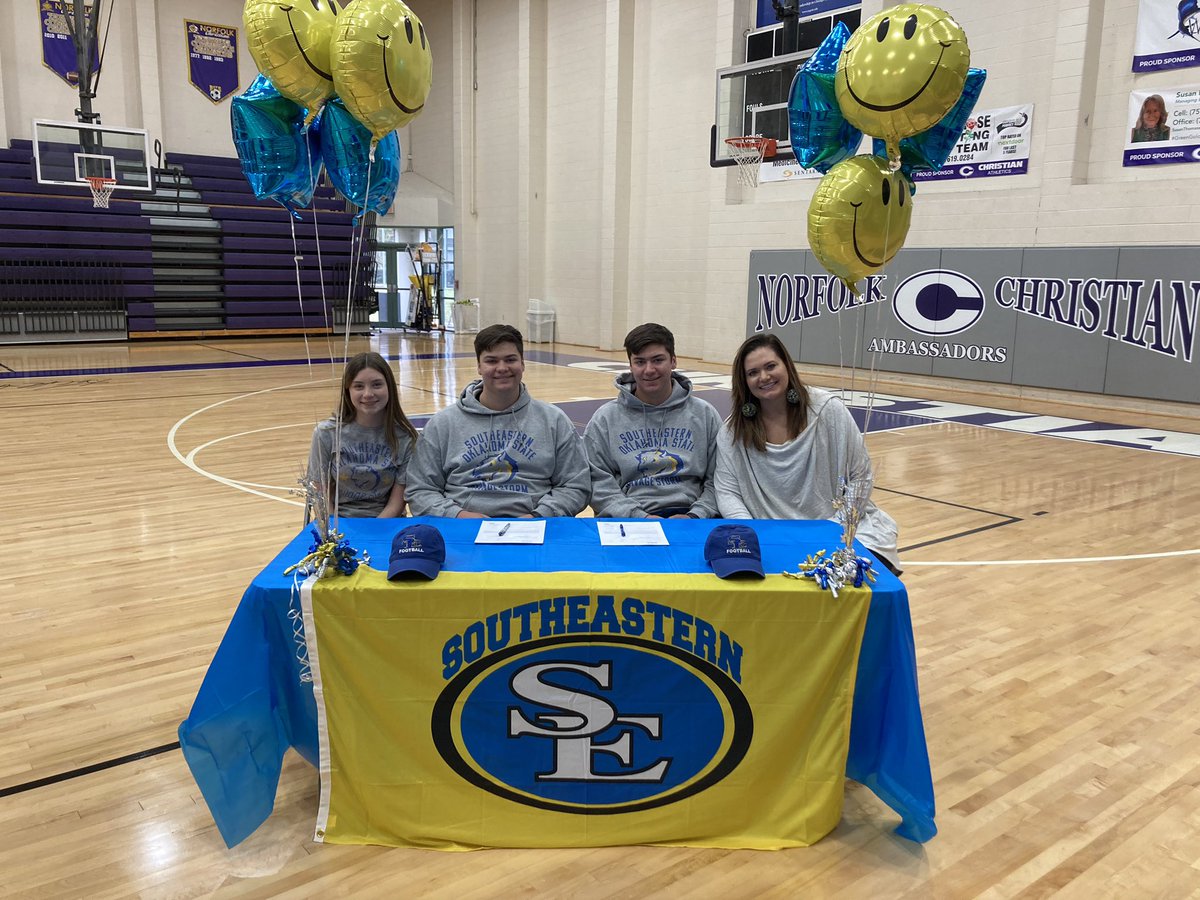 Signing day in the books! Go Savage Storm <a href="/SE1909/">Southeastern Oklahoma State University</a> <a href="/SavageStormFB/">Savage Storm Football</a>