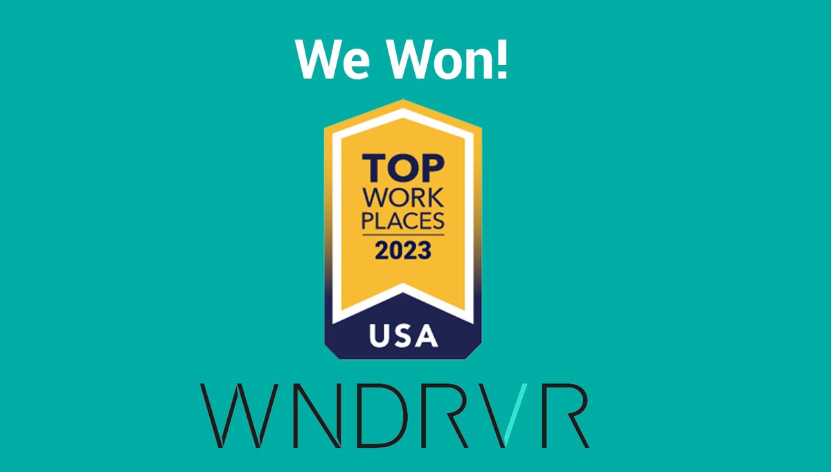 scottawalker's tweet photo. Big news! Wind River has been named a 2023 #TopWorkplacesUSA award winner! 

So proud to work for a company that prioritizes employees feeling empowered, valued, and a sense of belonging. https://t.co/nI7QATxnIq 

#workplaceexcellence #topworkplaces #wearewindriver https://t.co/pKeAthps6f