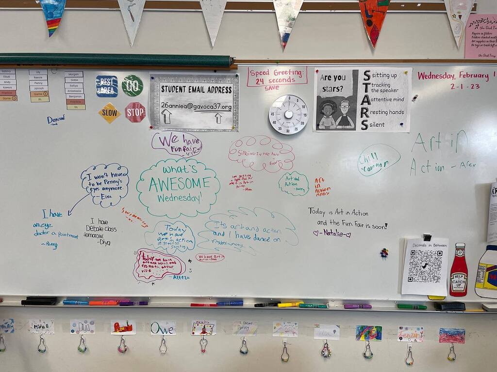 What’s awesome today? All of the fun things in our schedule! Check back in to see some pictures from the day! #avocalearns