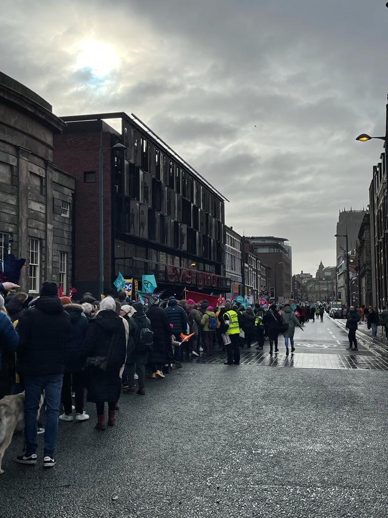 March in Liverpool today #supportstrikers