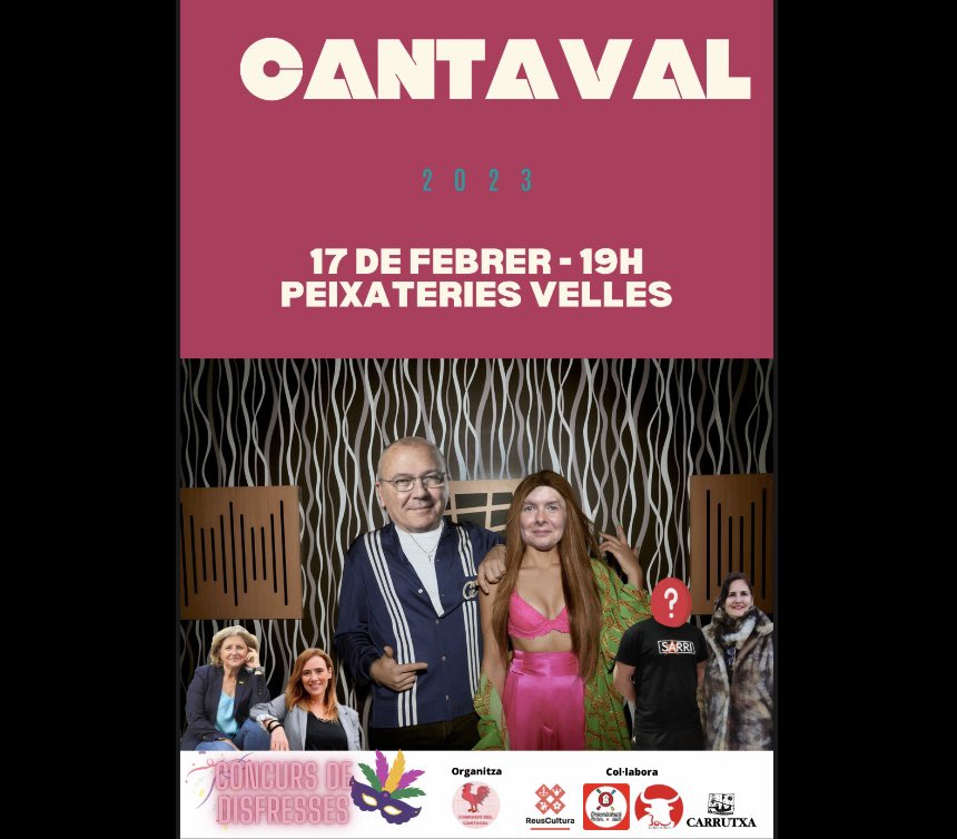 cantaval's tweet photo. 🥳 Divendres 17 a les 19:00 ens veiem a les Peixateries Velles!
I a la nit ens veiem a la festa al @CasalDPF 

@elboudereus @ReusCultura @carrutxa_reus https://t.co/G5mvyv2HQv