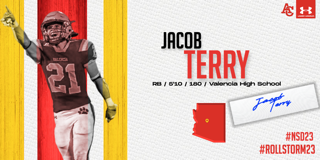 Welcome Freshman Running Back, <a href="/jtterry04/">Jacob Terry</a> from <a href="/VHS_Football/">Valencia Tiger Football</a> to the Firestorm Family! 

#RollStorm23