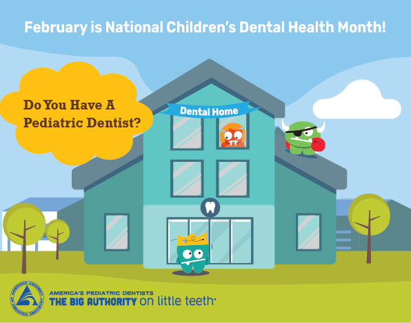 February is National Children’s Dental Health Month! AAPD has all the resources your family needs to keep the mouth monsters away. Visit mychildrensteeth.org or head to the link in our bio for more resources and to find a pediatric dentist near you.
