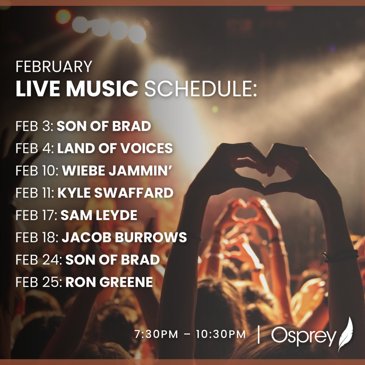 February's Live Music schedule is ready for you to save! 🎶 Comment or tag who you're most excited to see! 👇

#livemusic #spokanemusic #spokaneevents #spokane