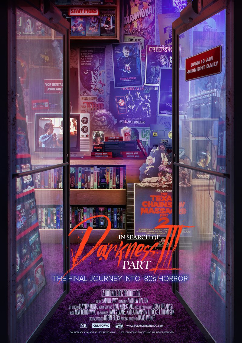 #NowWatching “In Search of Darkness Part III” on @Shudder #Horror #HorrorCommunity #InSearchOfDarkness #Shudder #1980s #Cinema #FilmTwitter #FilmTwt #Documentary #MutantFam #TheLastdriveIn