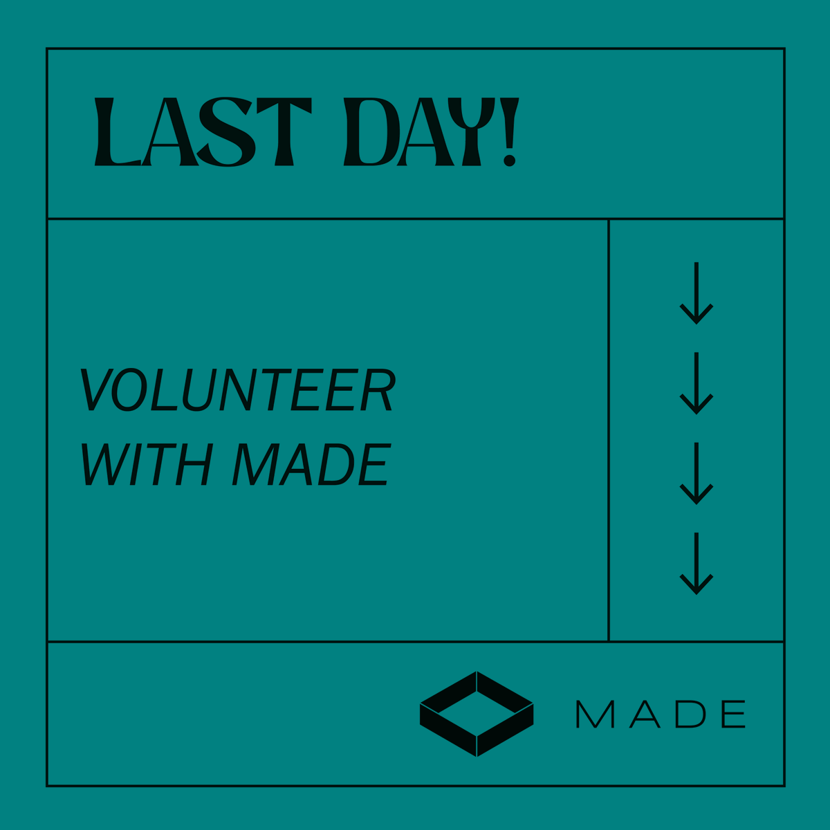 MADE (@madeinedm) on Twitter photo Today is the last day to apply for two of our board positions! Find out more at joinmade.org/opportunities. If you’re interested, please send a short blurb about why you would like to join the board to info@joinmade.org by 11:59pm tonight.
#YegDesign #YegArchitecture Today is the last day to apply for two of our board positions! Find out more at joinmade.org/opportunities. If you’re interested, please send a short blurb about why you would like to join the board to info@joinmade.org by 11:59pm tonight.
#YegDesign #YegArchitecture