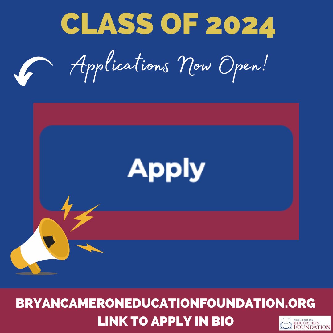 !! Class of 2024 application now open !!
Calling high school students graduating next year!  Apply for the Cameron Impact Scholarship!  Unsure if you’re eligible?  Check out our website linked in bio.