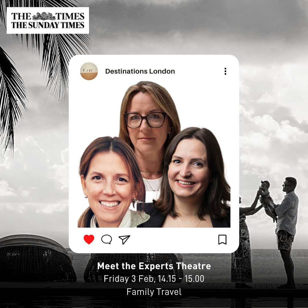 When you’re juggling a family, finding an affordable holiday you will all enjoy can sometimes feel like a chore! Join Claire Irvin @IrvAtLarge Head of Travel for @thetimes on Friday 3rd February for an exclusive panel discussion. ‘Family Travel’ with @Cathman and Katie Bowman