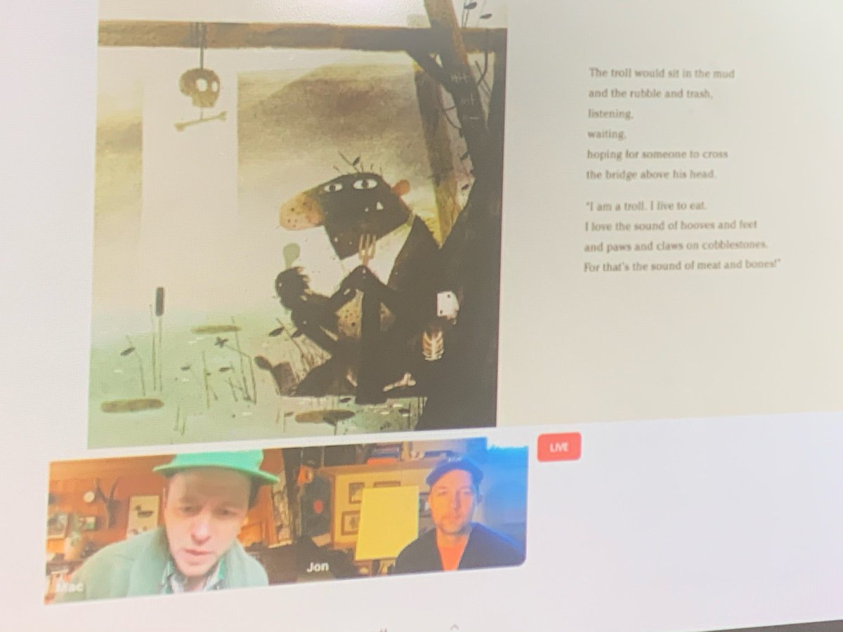 HowellTwpAdelph's tweet image. World Read Aloud Day! Students in Mrs. Senkeleski’s first grade class watched The Three Billy Goats Gruff read by Mac Barnett and John Klassen during a live show! #HowellReads #WorldReadAloudDay @jlosinger