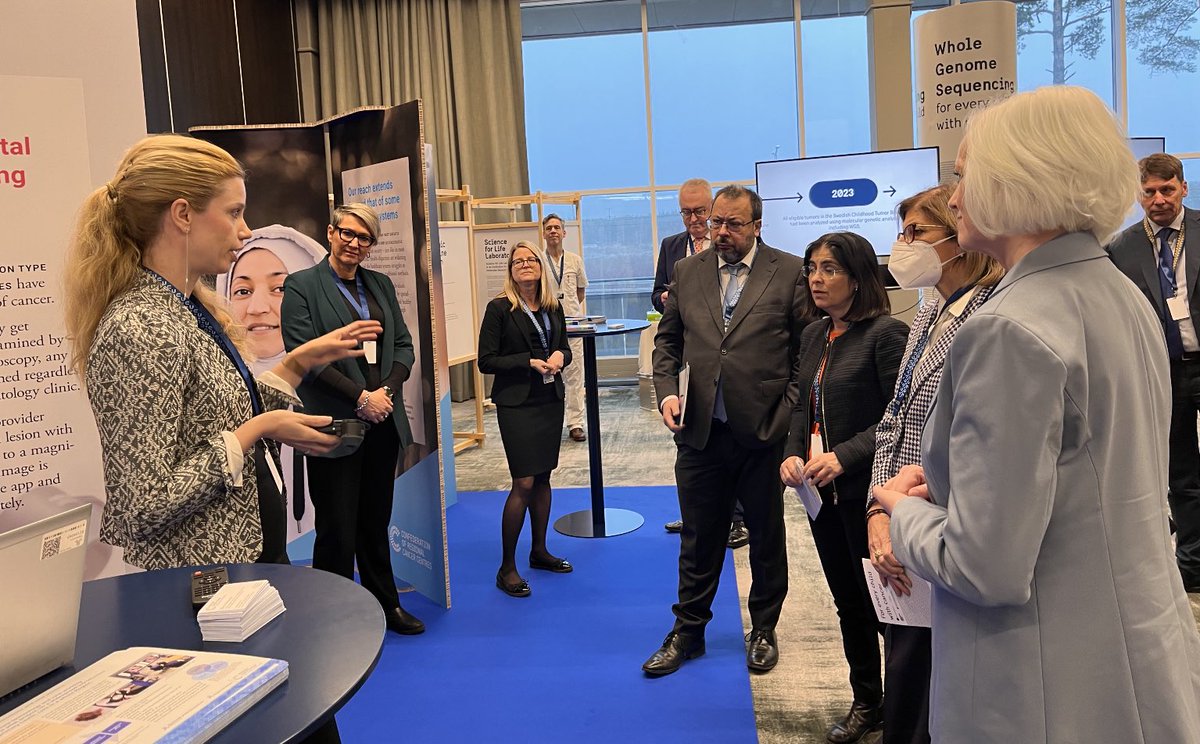 Great interest from EU Commissioner Stella Kyriakides, Swe Minister of Helalth <a href="/AckoAnkarberg/">Acko Ankarberg J</a> and other EU leaders on our cancer prevention and early detection initiatives <a href="/RCCSthlmGotl/">RCCStockholmGotland</a> #PrEvCan #EUCANCERPLAN #CANCERCODE <a href="/cancernurseEU/">@cancernurseEU</a> @helitropen <a href="/SKR_se/">SKR</a>