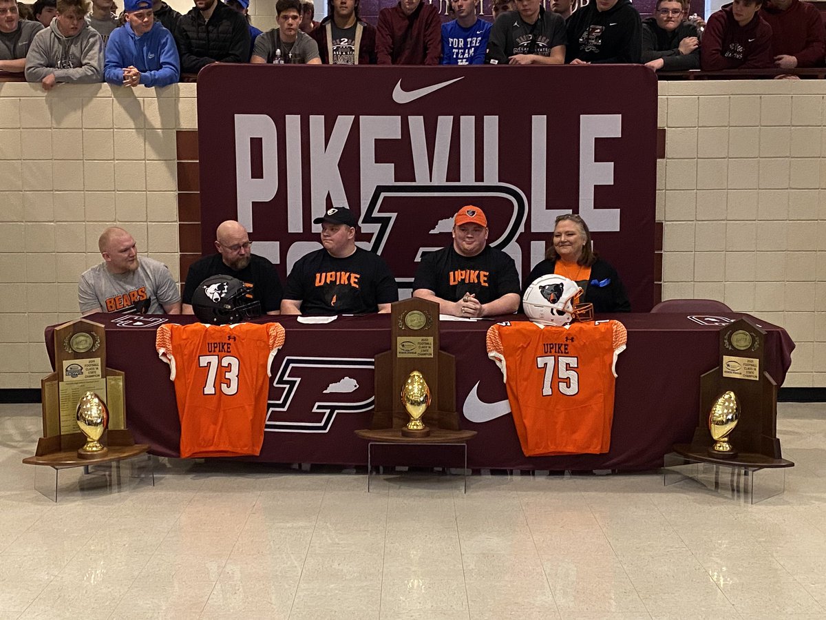 Congrats to Payton and Mason Sayers for signing with <a href="/UPIKEFOOTBALL/">UPIKE FOOTBALL</a> ! Full story tonight at 5:30 on <a href="/WYMT/">WYMT</a>