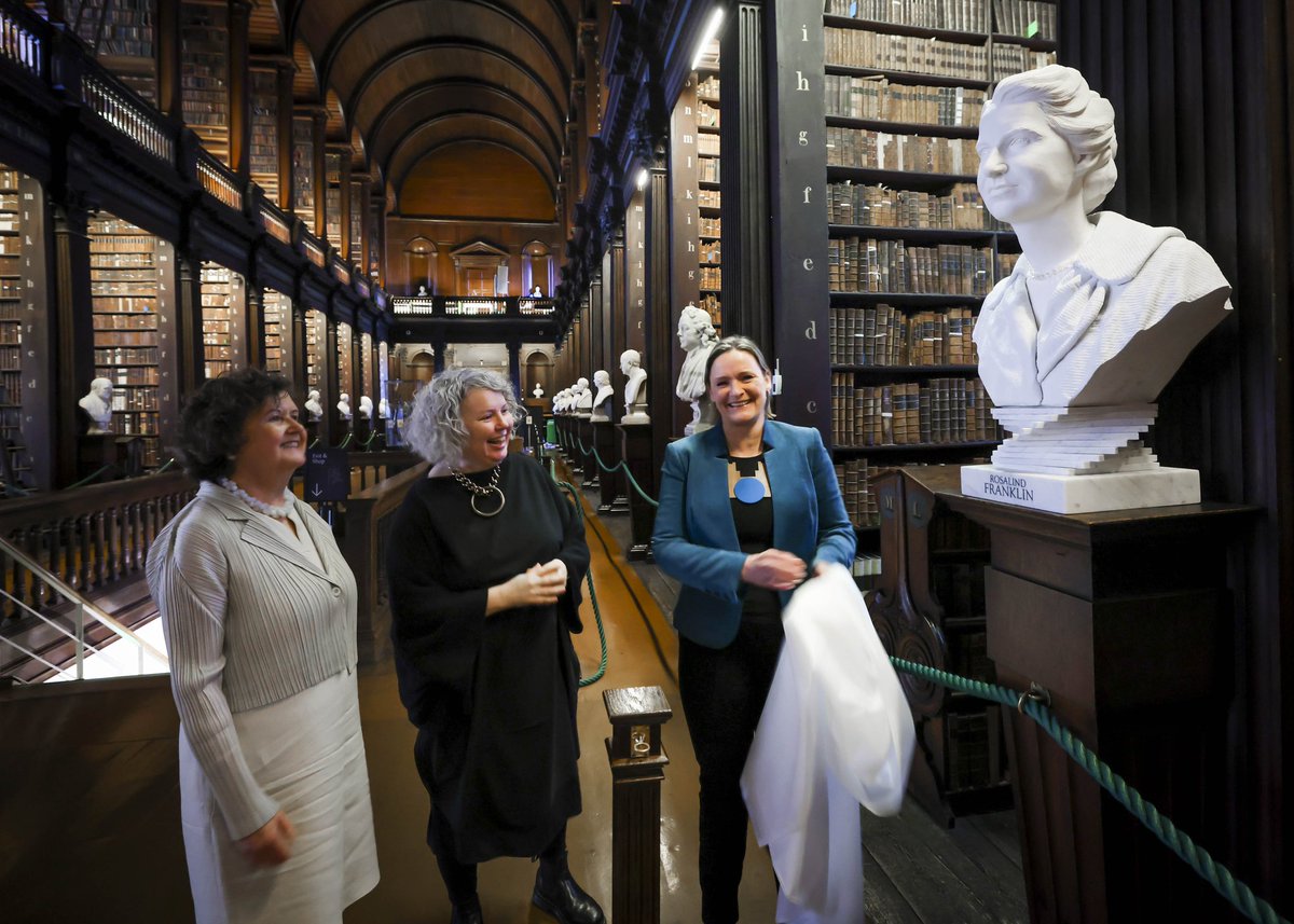 To celebrate St Brigid’s Day Trinity launched four new sculptures in its Old Library to honour the scholarship of four trailblazing women.

#LaFheileBride #StBrigid #StBrigidsDay #TrailblazingWomen