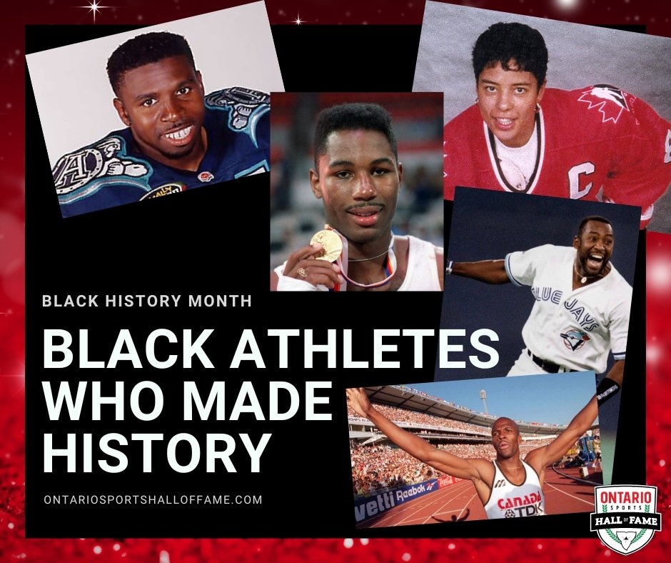 OntarioSportsHF's tweet photo. During Black History Month, we'll be honouring and spotlighting some of the accomplished Black athletes in the Ontario Sports Hall of Fame.
#OSHOF #blackhistorymonth #blackhistory #blackhistory2023 #joecarter #lennoxlewis #AngelaJames #donovanbailey #pinball https://t.co/9Kabic0YgB