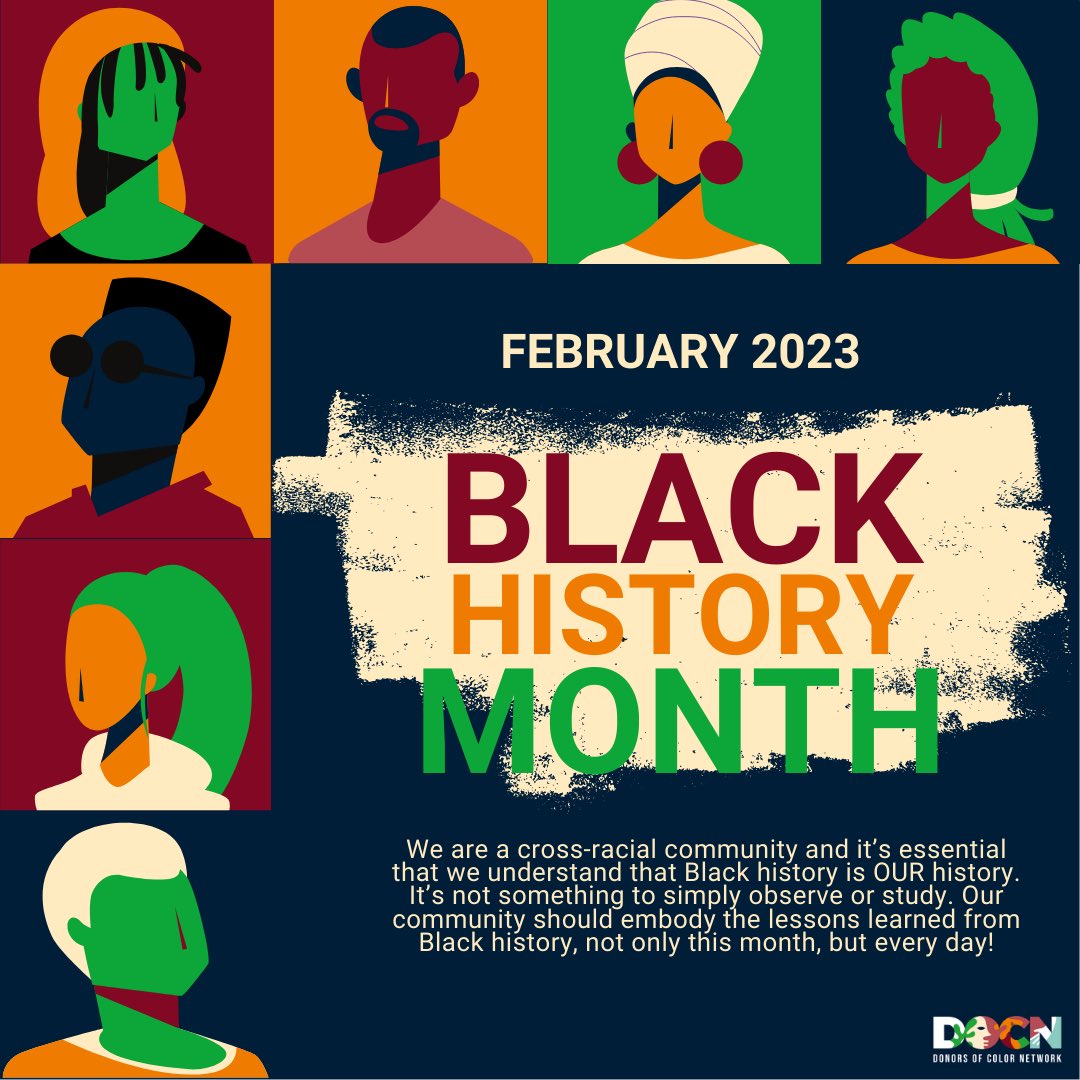donorsofcolor's tweet image. Black history isn’t just the legacy of slavery, segregation, and systemic racism, but the perseverance and resilience represented by Black joy, community, and celebration. We encourage our members and community to use this month as a springboard to learn more about Black history.