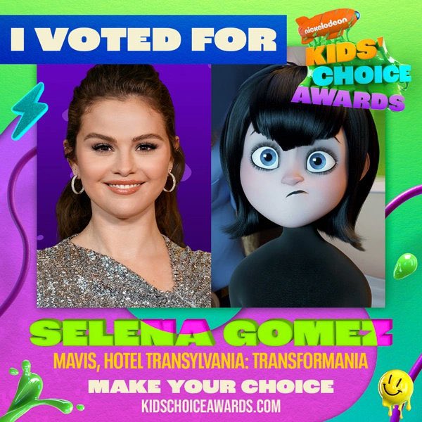 Selena has been nominated at the 2023 Kids Choice Awards at the category Selena has been nominated at the 2023 Kids Choice Awards at the category