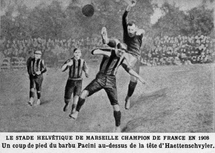 Prior to #Olympique, another team ruled in #Marseille, #Stade #Helvetique. Formed in 1904 (5 years AFTER @OM_Officiel) #LesSuisses - The Swiss - won 3 titles between 1908/09 & 1912/13 until the #WallStreetCrash of 1929 bankrupted their financiers. They were dissolved in 1932.