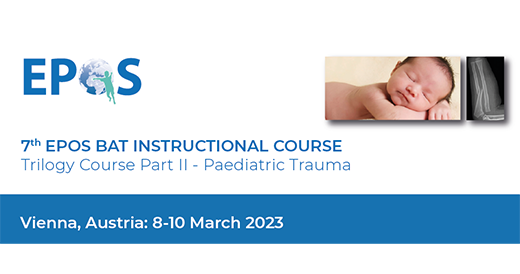 Only 10 seats left for the @eposorg Instructional Course on #Paediatric #Trauma on 08-10 March 2023 in Vienna, Austria▶️ bit.ly/3JxZBCd #EOTEP accredited event #paediatricorthopaedics #orthopaedics #Pediatrics #pediatricsurgery #paediatrics #traumasurgery #traumatwitter