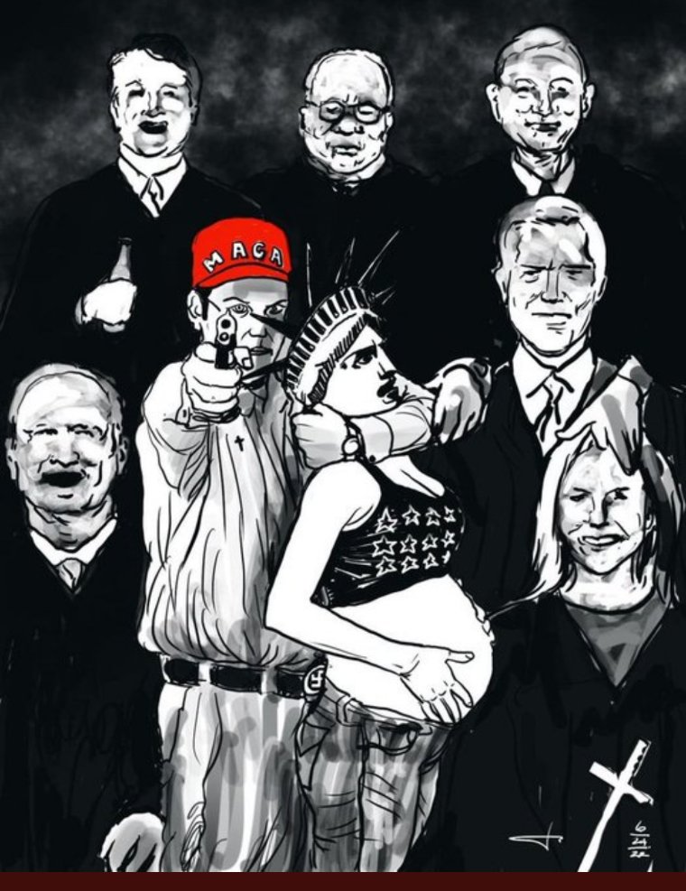 1clouddancing's tweet photo. The decision to overturn Roe v. Wade should be null and void since it 6 of these SCJ are #MagaFascits https://t.co/mSEyy50Cry