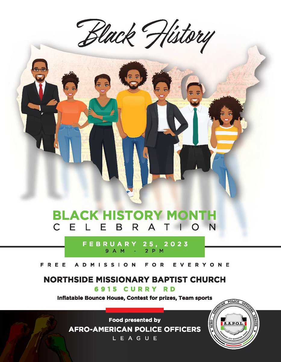 AapolH's tweet photo. Join us for our annual Black History Month celebration at Northside Missionary Baptist Church! #AAPOL #BHM2023 https://t.co/SbXvSSBuPb