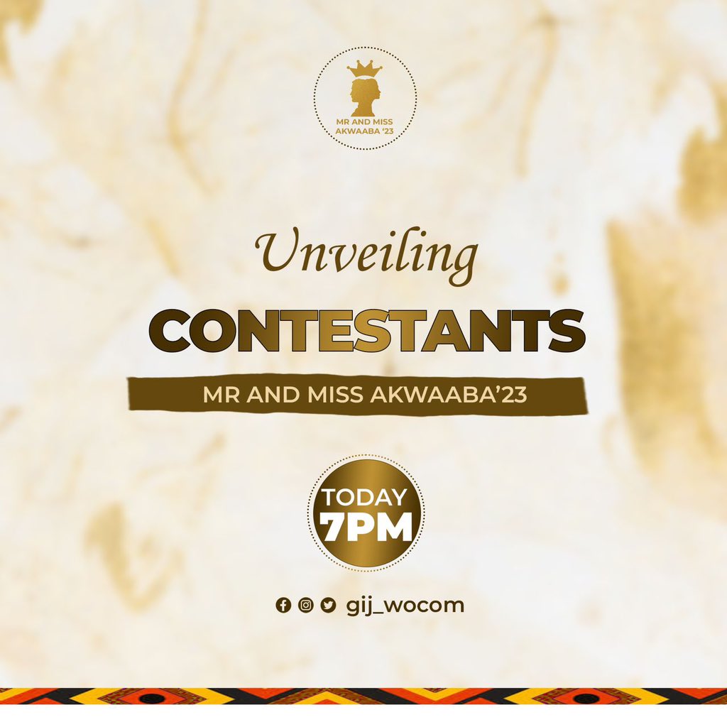 WocomGij's tweet photo. Tonight at 7, we unveil our contestants 🔥 https://t.co/VxAnHHz2WY