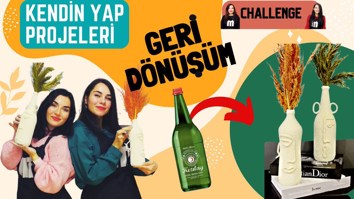 Boş şişeleri birbirinden güzel vazolara dönüştürdüğümüz yeni videomuz yayında! Aşağıdaki linkten videomuza ulaşabilirsiniz ✨

youtu.be/W7ffubrN-Hk