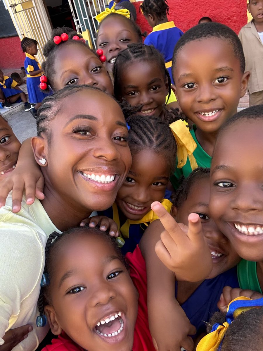 It’s #NationalPlayDay and I spent it with some new little teammates 😉 While there is a difference between childhood and adulthood, I encourage everyone to tap into their inner child today and get out there. @UNICEFJamaica #UNICEFAmbassador