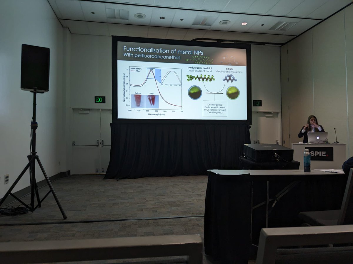 Marina Santana (@msantanavega) on Twitter photo Just finished my second talk at #PhotonicsWest2023. I presented work by <a href="/HammedOnilude/">Hammed Onilude (PhD) 💙🧬🔬⚽💧</a>, this time on reversible interactions of gold nanoparticles. Really excited to be part of this project too! Just finished my second talk at #PhotonicsWest2023. I presented work by <a href="/HammedOnilude/">Hammed Onilude (PhD) 💙🧬🔬⚽💧</a>, this time on reversible interactions of gold nanoparticles. Really excited to be part of this project too!