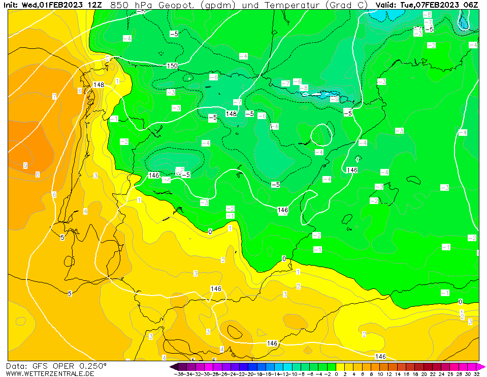 fmrjt's tweet photo. Anàlisis sortides 12Z https://t.co/qVd8RtWGXv 1/2/23
GFS +138 h:
alçada geopotencial i temp a 500 hPa
alçada geopotencial i temp a 850 hPa
#tipus #precipitacio (132 h)
#gruix #neu
Possibilitat #nevades cotes mitjanes límit #Tarragona i #Barcelona
#meteo #previsiometeo #fred https://t.co/zcmjcQy7BP