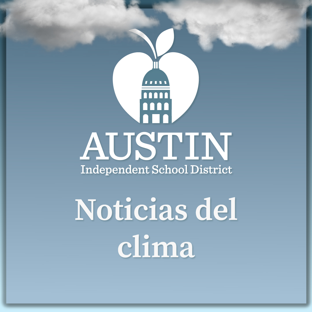 Debido al continuo mal tiempo y los cortes de energía en toda el área, todas las escuelas y oficinas @AustinISD permanecerán cerradas el jueves 2 de febrero. Todas las clases quedan canceladas. Continuaremos monitoreando las condiciones climáticas.
