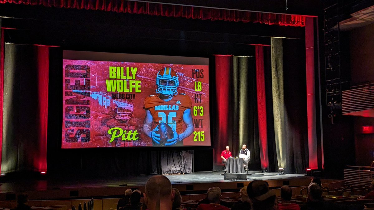 "He's going to have an incredible career here...he can fly. He's going to be a lot of fun for Gorilla Nation to watch."

-Pitt State linebackers coach Lynn Nutt on signing Webb City's William Wolfe.