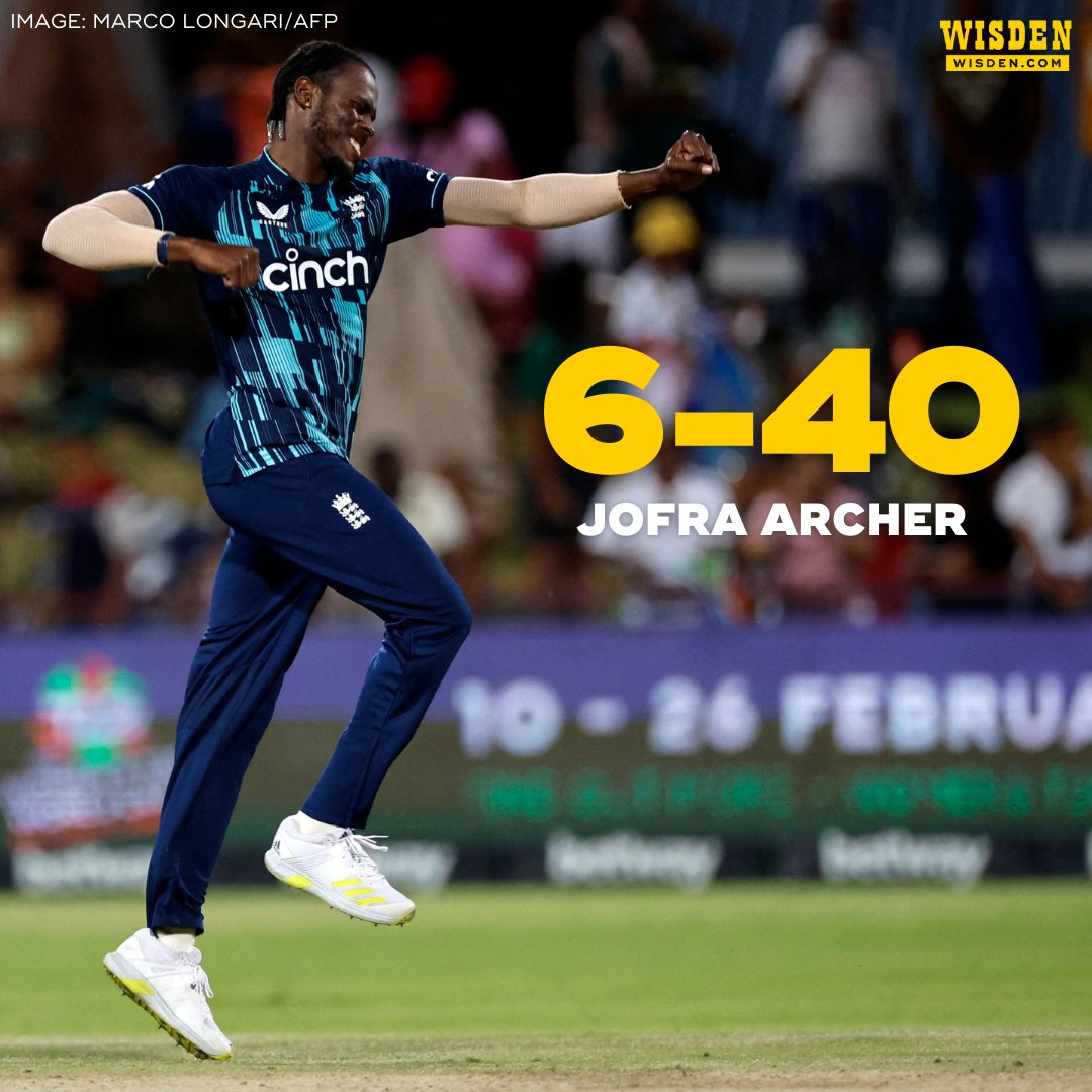 In his second England game back after his injury lay-off, Jofra Archer has taken the third best figures ever recorded by an England bowler in a men's ODI.

#SAvENG