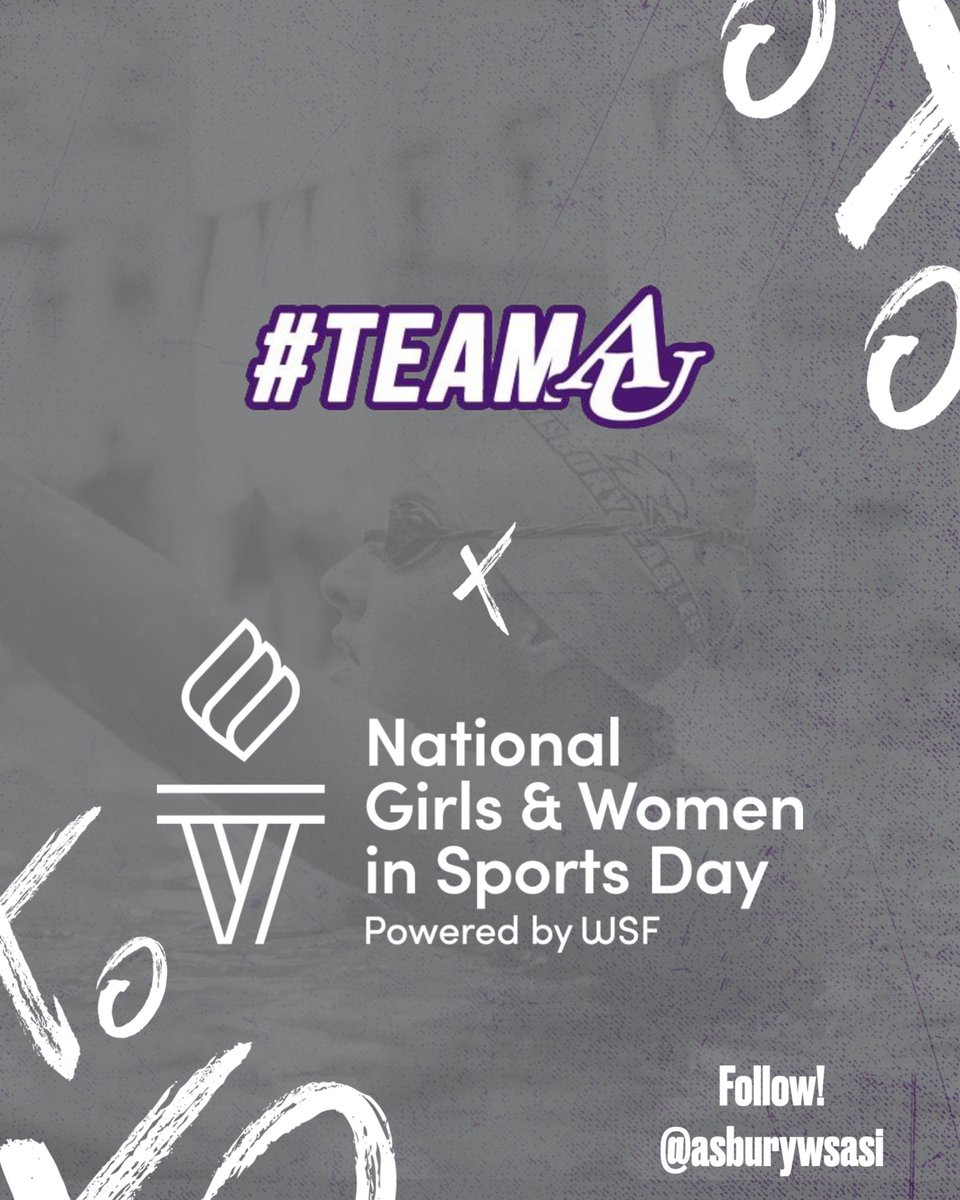AsburyEagles's tweet photo. We celebrate all our TeamAU women today during National Girl and Women in Sports Day! 

We encourage you to follow @asburywsasi on Instagram who has a mission of supporting our female student-athletes in their journey! 

#ngwsd2023 
#TeamAU
@TheNCCAA https://t.co/OUmJqroQ6G